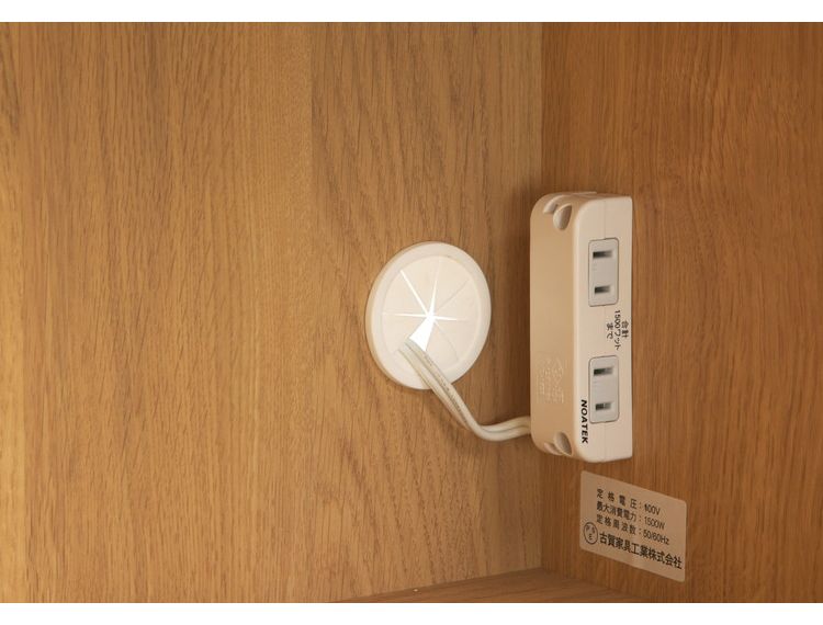 キッチンカウンター 食器棚 幅105 奥行45 高さ83 ステンレス天板 完成品 オーク ウォールナット フルオープンレール レンジ台(代引不可)