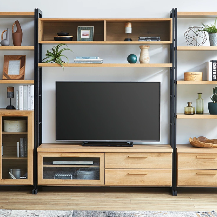 テレビボード テレビ台 幅145cm 飾り棚 木目調 収納 大容量収納 テレビボード テレビ台 幅145cm 飾り棚 木目調 収納 大容量収納