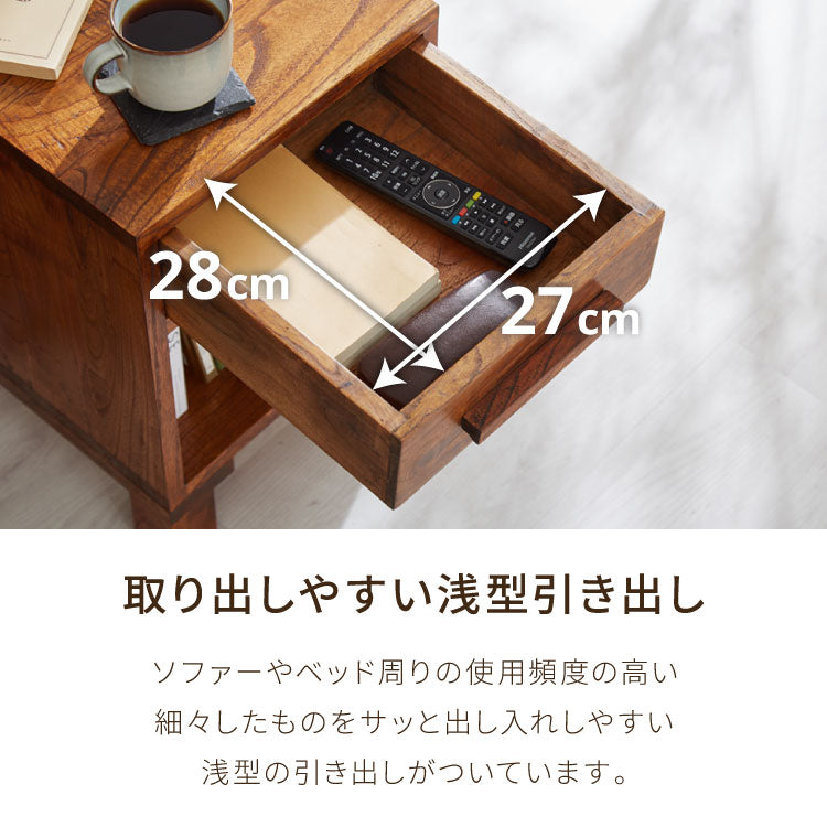 サイドテーブル 西海岸風 幅35cm テーブル ソファテーブル パソコンテーブル 北欧 おしゃれ 木製 ベッド ナイトテーブル 引き出し収納 コンパクト 省スペース オシャレ お洒落 かわいい 可愛い 新生活(代引不可)