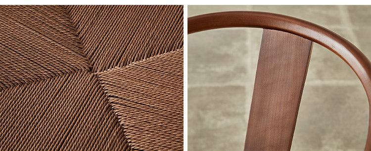 ダイニング チェア 木製 ウッド ダイニングチェア デスクチェア Y リプロダクト 北欧 おしゃれ オーク材 天然木 ペーパーコード ブラック ブラウン ナチュラル グレージュ ブラウン座面 チェアー ウッドチェア 椅子(代引不可)