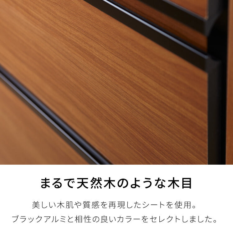 キッチンカウンター 60 完成品 FLON60 開き扉収納 間仕切り 背面化粧 奥行45 高さ93 アルミ取っ手 北欧 フルオープンレール アイランドキッチン ポリエステル化粧板(代引不可)