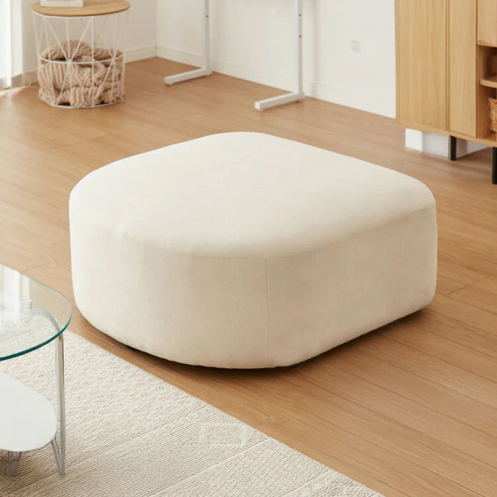 スツール スツール単品 幅80cm 韓国風 Chamill 丸み 完成品 クッション付き はっ水 一人掛け ワンルーム 撥水 ファブリック 生地 ポケットコイル ウレタンフォーム(代引不可)