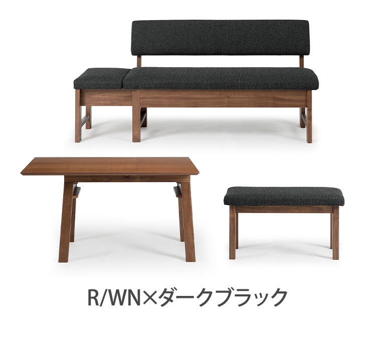 ダイニングセット 3点セット 130cm伸長テーブル 130cm伸長チェア 80cmベンチ リビング ダイニング ダイニングテーブル ダイニングチェア おしゃれ 新生活(代引不可)【ポイント10倍】