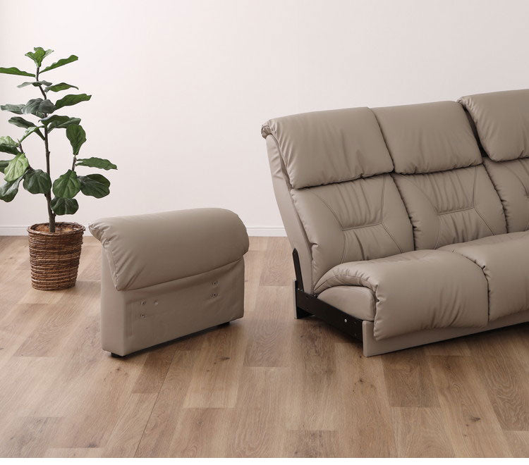 LAPAS リクライニングソファ オットマン セット 幅170cm ソファ 開梱設置無料 大川家具 2人掛け ソファベット リクライニング スツール 椅子 おしゃれ 北欧 モダンリビング インテリア(代引不可)