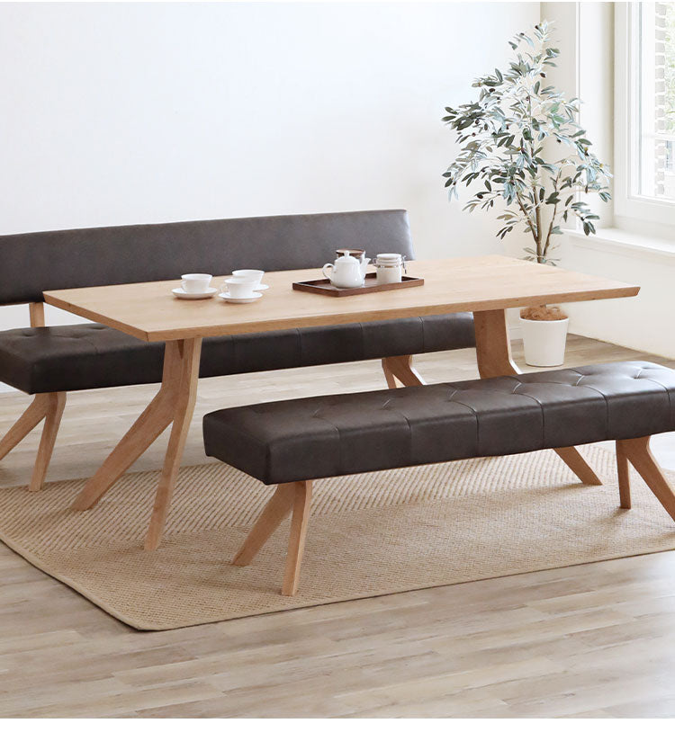 ダイニングテーブル 150×90cm 木製 リビングテーブル ナチュラル 木目 おしゃれ ウォールナット オーク リビング ダイニング 食卓 テーブル(代引不可)【ポイント10倍】