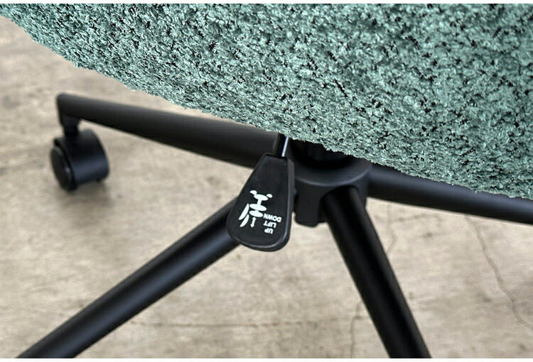 デスクチェア 昇降式 座面高42~49cm キャスター付き ワーキングチェア ブークレ生地 おしゃれ もこもこ オフィスチェア リモートワーク リビング デスク 椅子 チェア(代引不可)