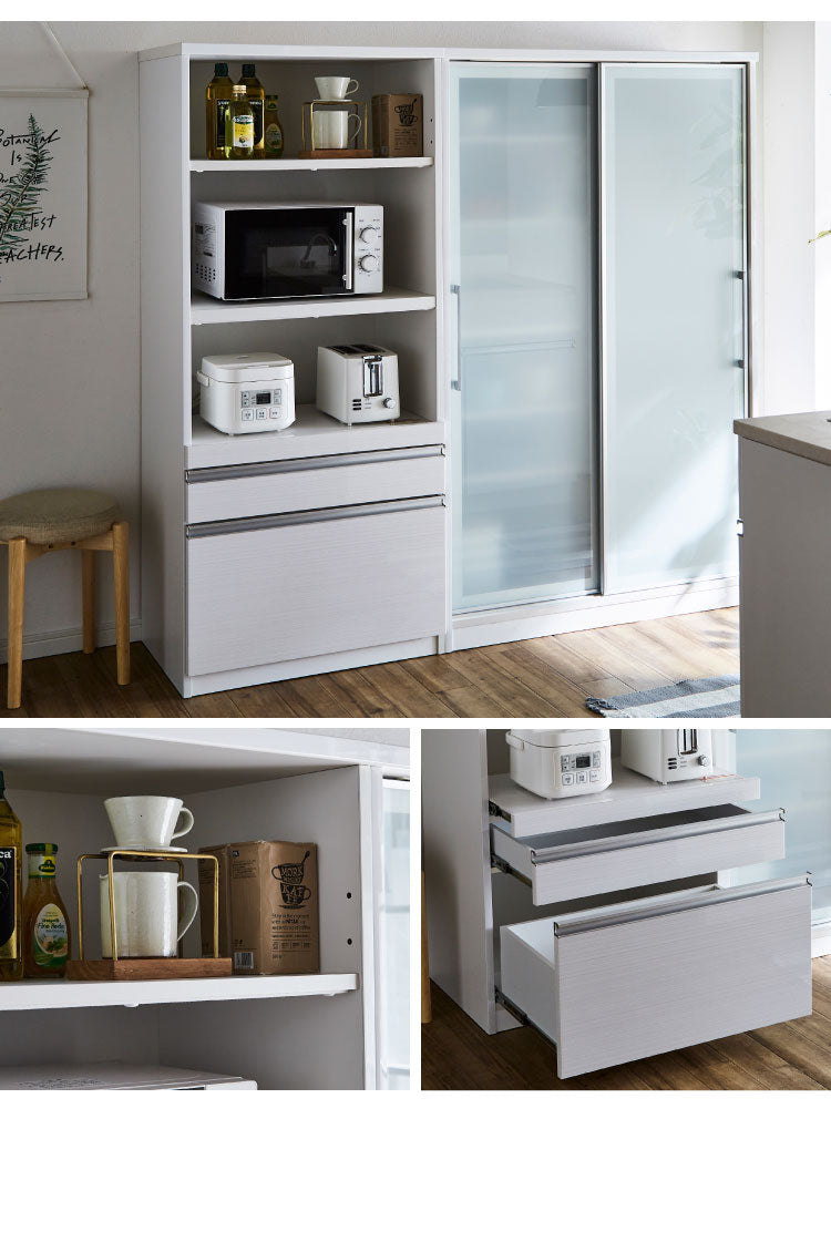 食器棚 レンジ台 幅70cm 完成品 国産 大川家具 日本製【開梱設置付き】 大容量 コンセント付き モイス加工 キッチンボード オープンボード キッチン収納 レンジボード クリーンイーゴスシート 耐汚(代引不可)