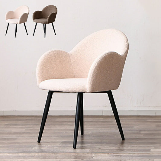 ダイニングチェア 単品 おしゃれ カワイイ 椅子 アイアン脚 チェア 背もたれ 肘付き リビング ダイニング いす イス 食卓 一人用 在宅勤務 おしゃれ 新生活 インテリア(代引不可)