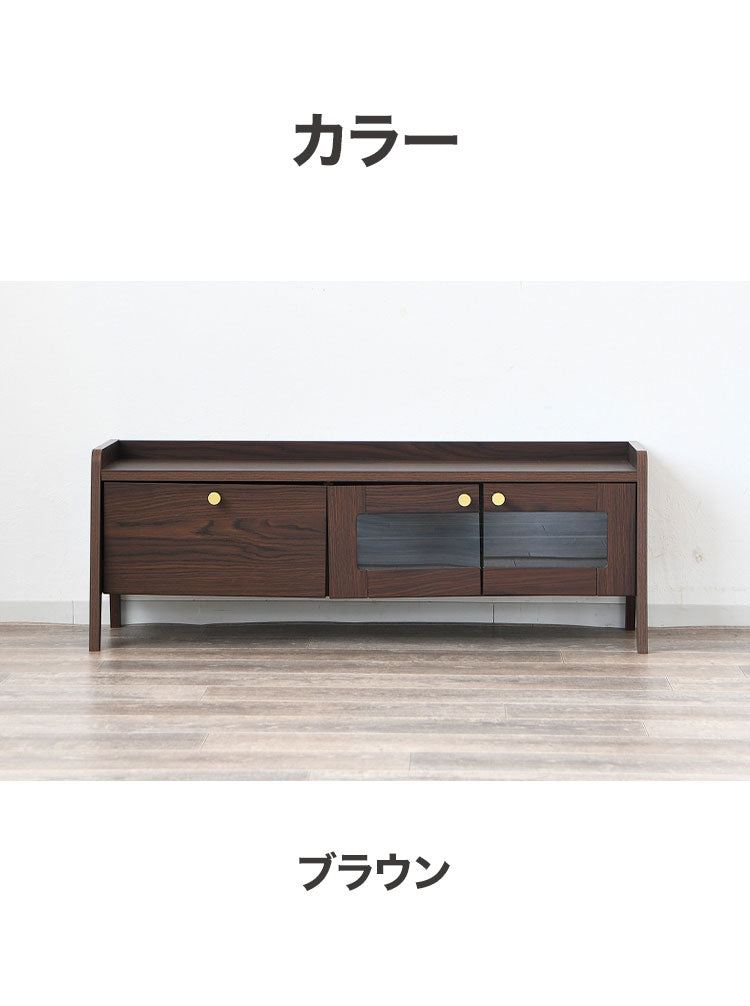 テレビ台 ローボード 幅113cm 完成品 脚付き テレビボード ロータイプ 32型 40型 43型 薄型 スリム 奥行34cm コード穴 ガラス扉 DVD収納 引き出し リビングボード AVボード 北欧 おしゃれ 木製(代引不可)