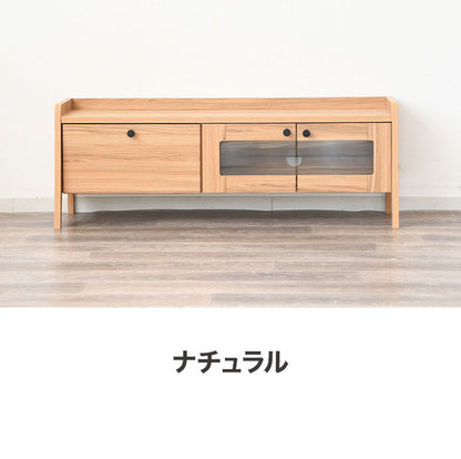 テレビ台 ローボード 幅113cm 完成品 脚付き テレビボード ロータイプ 32型 40型 43型 薄型 スリム 奥行34cm コード穴 ガラス扉 DVD収納 引き出し リビングボード AVボード 北欧 おしゃれ 木製(代引不可)