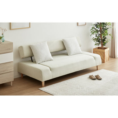 ソファベッド ソファーベッド 3人掛け 幅190 完成品 開梱設置無料 3P ファブリック ソファ sofa リクライニング ブラウン ブルー グレー ボンネルコイル フロアソファ(代引不可)