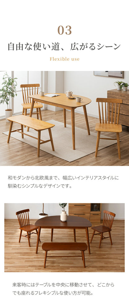 ダイニングテーブルセット 3点 2人用 半円テーブル 130cm おしゃれ 北欧 木製 オーク 無垢 チェア 2脚セット 天然木 椅子 ダイニングセット 省スペース 壁付け カフェ風 組立簡単 インテリア(代引不可)