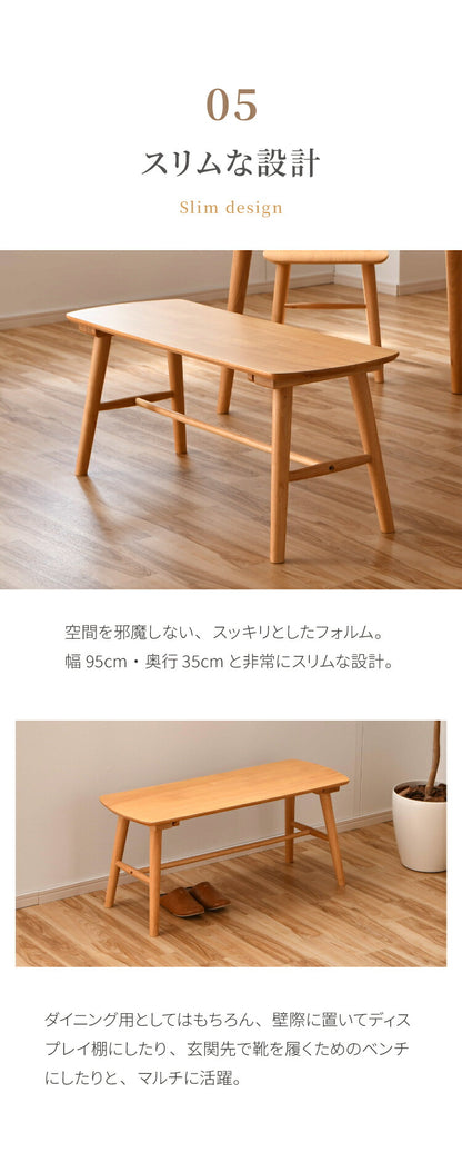 ダイニングテーブルセット 4点 4人用 半円 130cm ベンチ チェア2脚 おしゃれ 北欧 木製 オーク 無垢 ダイニングセット ダイニングテーブル チェア 椅子 壁付け カフェ モダン 組立簡単 インテリア(代引不可)