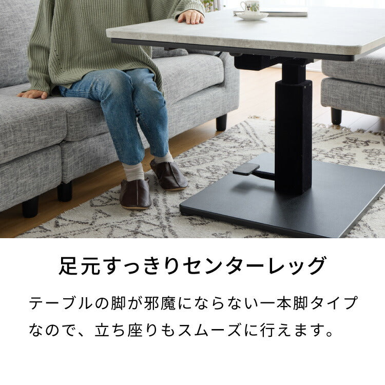 昇降こたつ布団セット 幅120 昇降こたつ ハイタイプ 4人掛け 昇降式