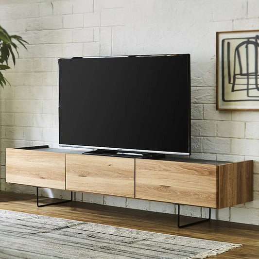 テレビ台 180 脚付き セラミック調天板 木目 完成品 おしゃれ 幅180 日本製 テレビボード ローボード TV台 TVボード(代引不可)