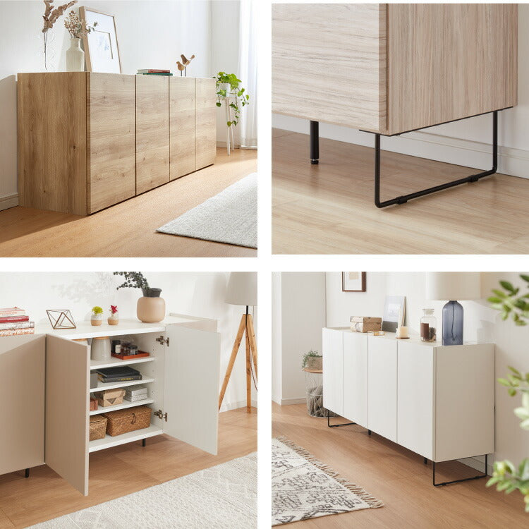 大川家具　キャビネット160㎝　サイドボード　収納 キャビネット 国産 幅160cm チェスト 日本製 大川家具 完成品 160 収納
