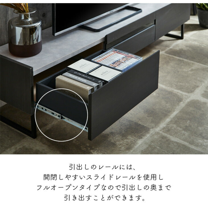 テレビ台 幅180 奥行40 高さ40 完成品 セラミック調 グレー ブラック ガラス 脚付きテレビ台 ローボード テレビボード TV台 TVボード(代引不可)