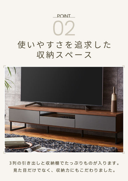 テレビ台 幅180 完成品 おしゃれ グレー 白 ホワイト ブラウン 奥行き45 高さ41 ローボード セラミック 脚付きテレビ台 木製 テレビボード TV台 TVボード テレビラック (代引不可)