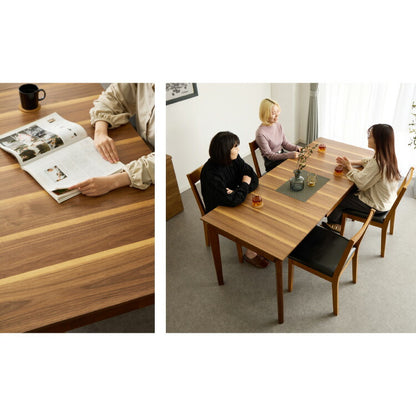 ダイニングテーブル 3段伸長式 伸長式ダイニングテーブル 幅120-180 4人掛け 6人掛け 木製 大人数 来客用 食卓 テーブル 北欧 木目 食卓机 ダイニングデスク 天板拡張 天板調整 高級感(代引不可)