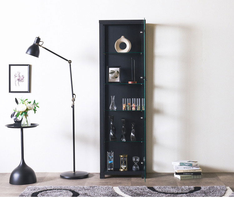 アーク50 コレクションラック ライト付タイプ 完成品 幅50cm 高さ170cm 奥行30cm ライト無し フィギュアケース コレクションケース ガラスケース ショーケース コレクションボード 飾り棚 ガラス棚(代引不可)