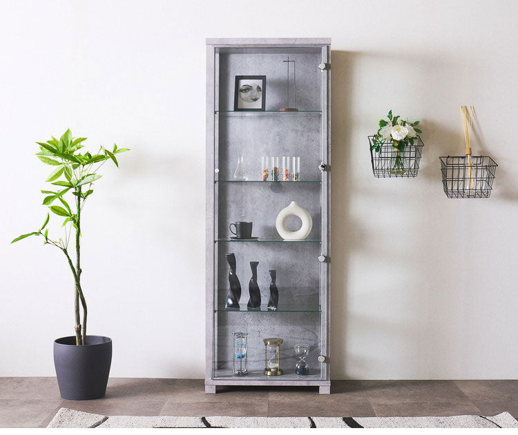 アーク50 コレクションラック ライト付タイプ 完成品 幅50cm 高さ170cm 奥行30cm ライト無し フィギュアケース コレクションケース ガラスケース ショーケース コレクションボード 飾り棚 ガラス棚(代引不可)