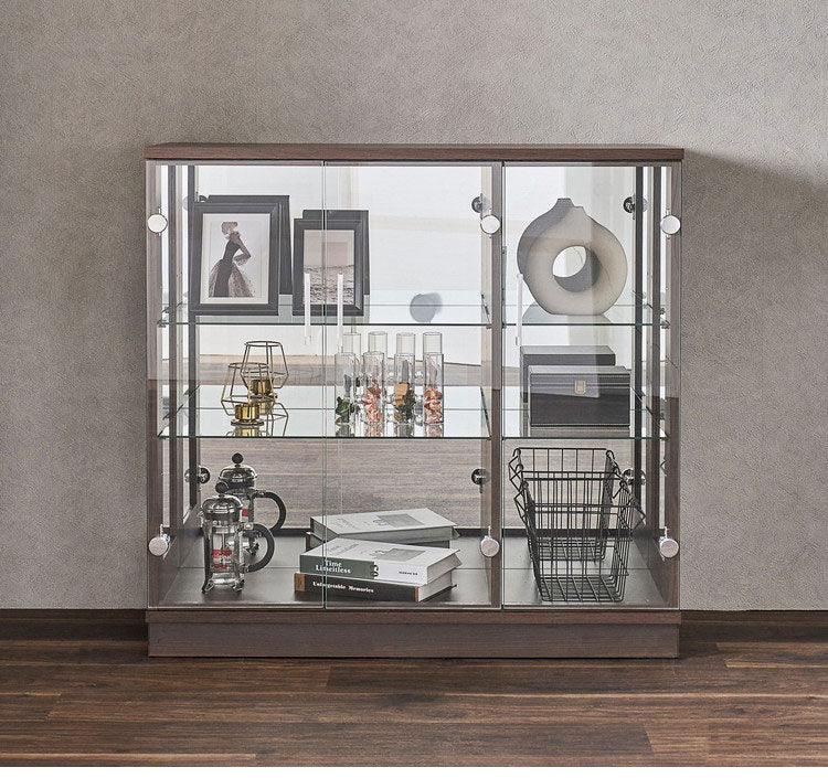 チャーム90 コレクションラック 完成品 幅90cm 高さ86cm 奥行35cm フィギュアケース コレクションケース ガラスケース ショーケース コレクションボード 飾り棚 ガラス棚 ディスプレイラック(代引不可)