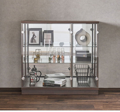 チャーム90 コレクションラック 完成品 幅90cm 高さ86cm 奥行35cm フィギュアケース コレクションケース ガラスケース ショーケース コレクションボード 飾り棚 ガラス棚 ディスプレイラック(代引不可)