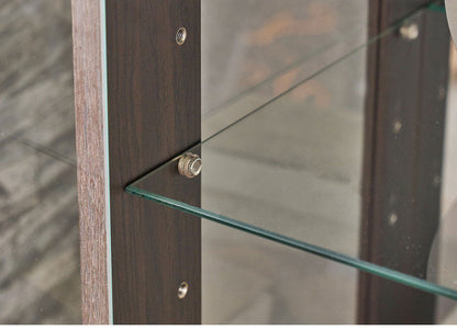 チャーム90 コレクションラック 完成品 幅90cm 高さ86cm 奥行35cm フィギュアケース コレクションケース ガラスケース ショーケース コレクションボード 飾り棚 ガラス棚 ディスプレイラック(代引不可)