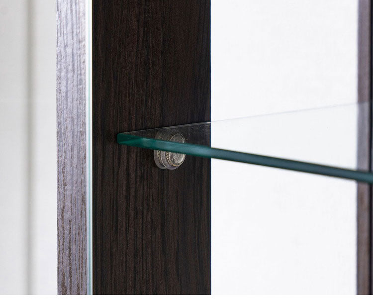 エステ90 コレクションラック 完成品 幅90cm 高さ128cm 奥行25cm フィギュアケース コレクションケース ガラスケース ショーケース コレクションボード 飾り棚 ガラス棚 ディスプレイラック(代引不可)