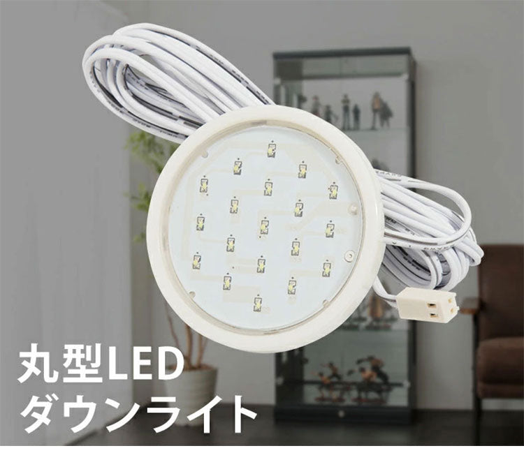 ※オプション マキシム70ロータイプ/ハイタイプ 専用丸型LEDダウンライト 丸型 LEDライト コレクションラック専用(代引不可)