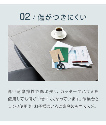 セラミック ダイニングテーブル 単品 伸縮 幅160~幅200 4人掛け 6人掛け 石目調 ウォールナット 伸縮テーブル 伸長式 ダイニング 耐水 耐熱 白 鏡面 傷がつきにくい(代引不可)