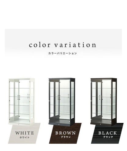 コレクションケース単品 幅80×奥行45×高さ160cm サラ80 ロータイプ sara サラ ワイドタイプ コレクションラック コレクションケース 完成品 開梱設置無料 大型フィギュアケース(代引不可)