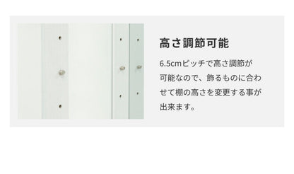コレクションケース単品 幅80 奥行45 高さ160cm 高さ180cm サラ80 ロータイプ ハイタイプ コレクションラック 深型 完成品 開梱設置無料 コレクションボード フィギュア ケース 棚 led sara ワイド(代引不可)