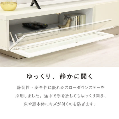 テレビ台 幅180cm 日本製 国産家具 大川家具 完成品 ホワイト グレージュ 収納棚 引き出し ローボード TV台 テレビボード ロータイプ 180 収納 リビング ナチュラル モダン おしゃれ インテリア 国産(代引不可)