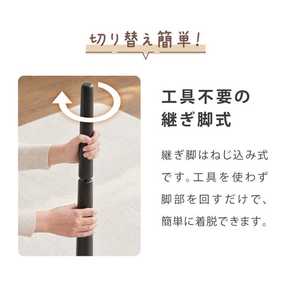 こたつテーブル 単品 ハイタイプ 継ぎ脚 80×60cm 高さ62cm ロータイプ 幅80 デスクこたつ ダイニングこたつ リビングこたつ 炬燵 コタツ 大理石調 木目 リバーシブル メトロ 石英管 かわいい