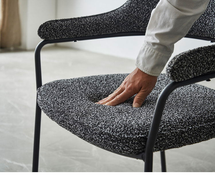 ダイニングテーブルセット 5点 4人掛け 伸長式 150cm 180cm 【開梱設置付き】 セラミックテーブル 伸縮 チェア4脚 ダイニングチェア 伸長式ダイニングセット ブークレ調 モダン おしゃれ 耐熱(代引不可)