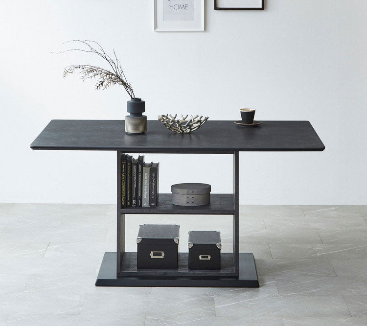 ダイニングテーブルセット 5点 4人掛け 収納付き 140cm幅 【開梱設置付き】 セラミックテーブル チェア4脚 ダイニングセット ブークレ調 アイアン脚 モダン おしゃれ 収納庫付き 収納 耐傷 耐汚(代引不可)