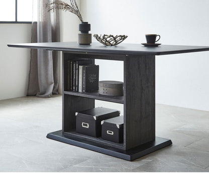 ダイニングテーブルセット 5点 4人掛け 収納付き 140cm幅 【開梱設置付き】 セラミックテーブル チェア4脚 ダイニングセット ブークレ調 アイアン脚 モダン おしゃれ 収納庫付き 収納 耐傷 耐汚(代引不可)