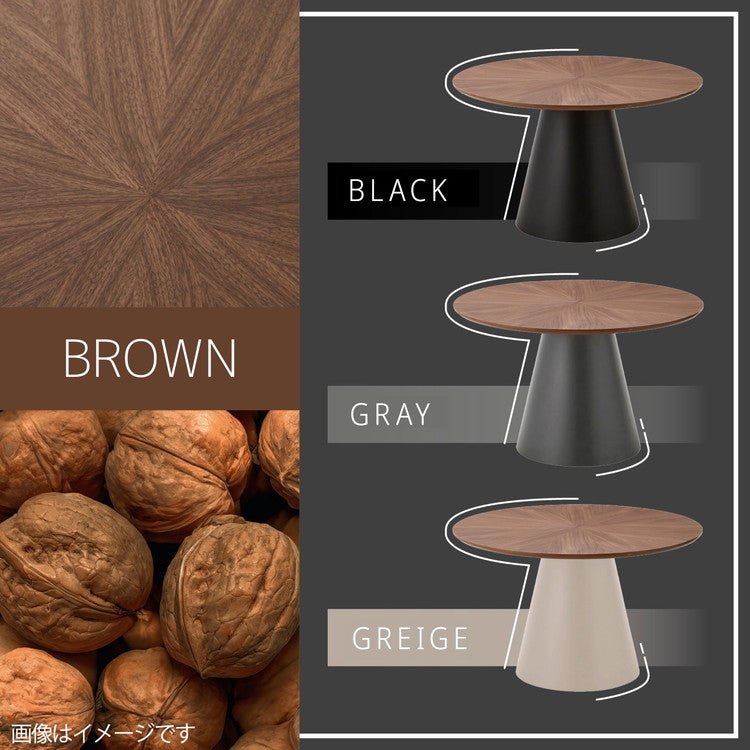 ダイニングテーブル クルーガー 幅120cm 円形 丸型 正方形 オーク ウォールナット 突板 コンクリート調 4人掛け アイアン脚 デザインテーブル モダン スタイリッシュ おしゃれ カフェ風 食卓 作業台(代引不可)