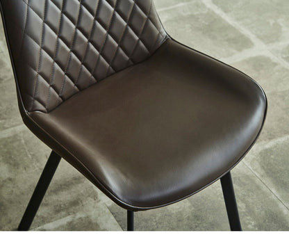 ダイニングセット 5点 4人掛け セラミックテーブル 【開梱設置付き】 140cm幅 チェア 4脚 PUレザー 合成皮革 アイアン脚 モダン スタイリッシュ 耐傷 耐熱 耐汚 石目調 4人用 おしゃれ 食卓セット(代引不可)