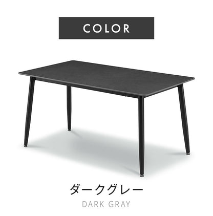 ダイニングテーブル セラミック 140cm幅 単品 セラミックテーブル 食卓テーブル 4人掛け モダン スタイリッシュ 傷に強い 汚れに強い 耐熱 お手入れ簡単 アイアン脚 おしゃれ インテリア ダイニング(代引不可)