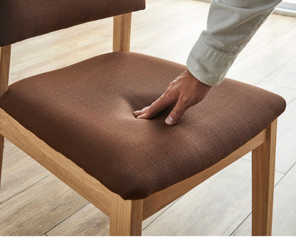 ダイニングセット 5点 4人掛け メルロー テーブル幅135cm チェア 4脚 【開梱設置付き】 オーク 突板 天然木 木製 北欧 ナチュラル モダン ダイニングチェア 椅子 食卓セット 4人掛け インテリア(代引不可)