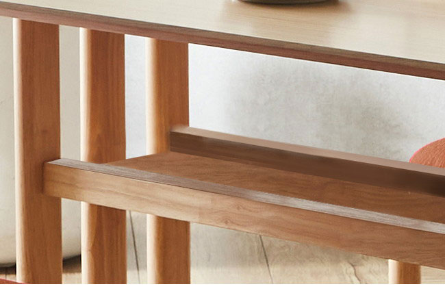 ダイニングテーブル ワッフル 幅135cm 単品 オーク 突板 天然木 木製 テーブル 食卓テーブル 4人掛け ウレタン塗装 ナチュラル 北欧風 カントリー モダン おしゃれ 135×80cm コンパクト インテリア(代引不可)