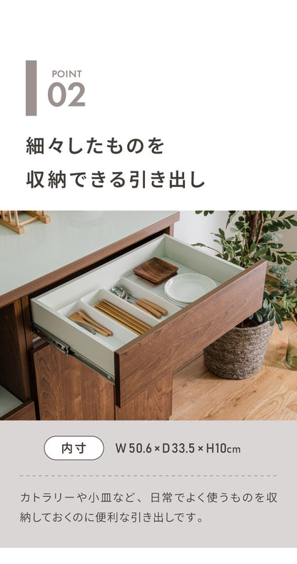 食器棚 キッチン収納 幅60cm 高さ180cm 奥行45cm ハイタイプ 大容量 国産 完成品 大川家具 日本製 キッチンボード 収納 白 ホワイト ブラウン 木目 ダイニング フルオープンレール 北欧(代引不可)