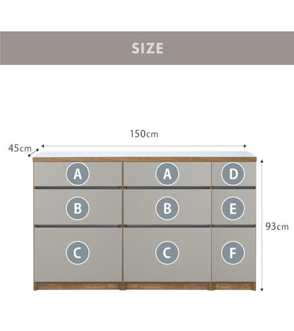 キッチンカウンター 150 幅150cm 高さ93cm 開き扉 【完成品 国産 日本製 大川家具 開梱設置無料】 レンジ台 カウンター テーブル 食器棚 キッチンボード 引き出し 大容量 新生活 北欧 モダン おしゃれ(代引不可)