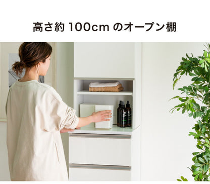 ランドリーチェスト ハイタイプ 幅35cm 高さ180cm 奥行40cm 【国産 大川家具 完成品】 ランドリー収納 ランドリーボックス サニタリーラック サニタリーチェスト(代引不可)