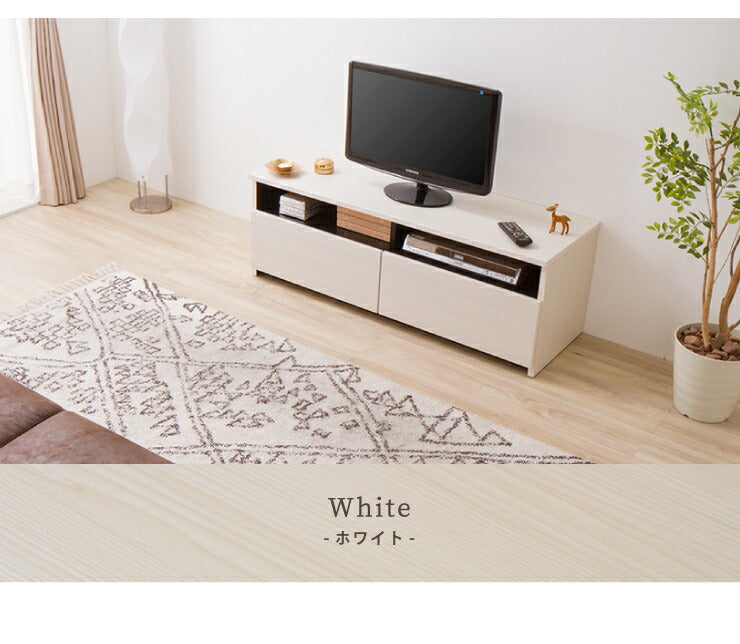 テレビ台 幅120cm ローボード 【日本製 大川家具 完成品】 木製 32インチ 43インチ 50インチ ナチュラル 白 ホワイト ブラウン オープン収納付き おしゃれ 北欧風 テレビボード TV台 TVボード(代引不可)