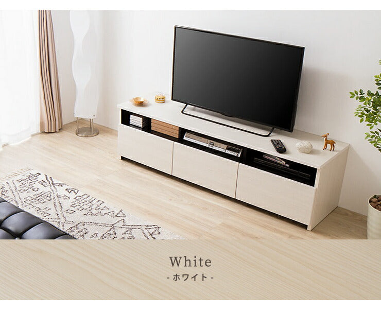 テレビ台 幅150cm ローボード 【日本製 大川家具 完成品】 木製 43インチ 50インチ 55インチ ナチュラル 白 ホワイト ブラウン オープン収納付き おしゃれ 北欧風 テレビボード TV台 TVボード(代引不可)