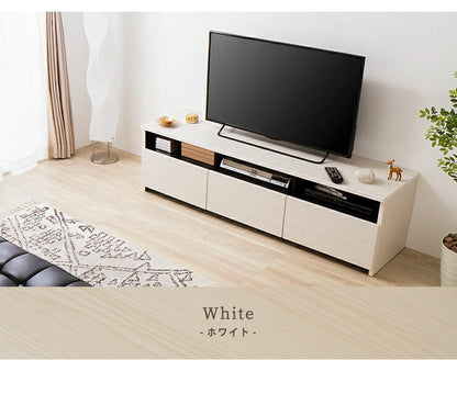 テレビ台 幅150cm ローボード 【日本製 大川家具 完成品】 木製 43インチ 50インチ 55インチ ナチュラル 白 ホワイト ブラウン オープン収納付き おしゃれ 北欧風 テレビボード TV台 TVボード(代引不可)