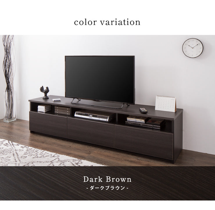 テレビ台 幅180cm ローボード テレビボード TV台 TVボード【国産 日本製 大川家具 完成品】180 木製 50インチ 55インチ 65インチ 大型テレビ対応 ナチュラル 白 ブラウン おしゃれ 北欧風(代引不可)